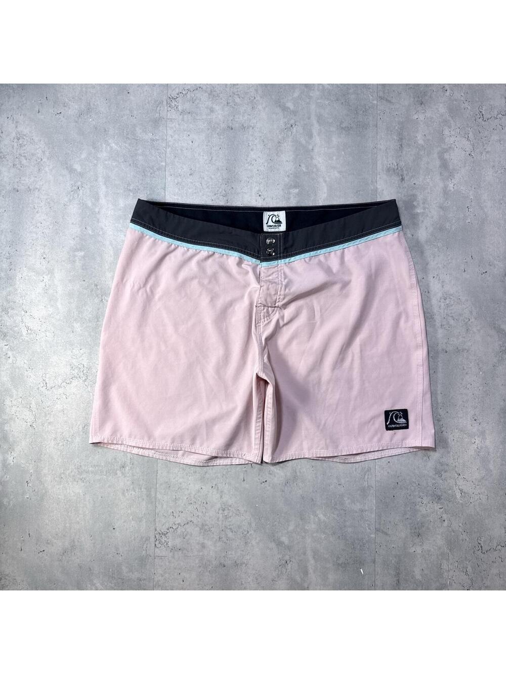Y2K Quiksilver Pink Surf Board Shorts Hawaii